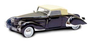 DELAGE D8-85 CLABOT ROADSTER BY HENRI CHAPRON 1935 CLOSED, DARK BLUE