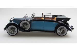 MERCEDES-BENZ 290 (W18) 1933 ДЛИННЫЙ КАБРИОЛЕТ С ОПУЩЕННЫМ ВЕРХОМ / МЕРСЕДЕС-БЕНЦ 290 W18 ЧЕРНЫЙ — фото 3
