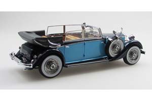 MERCEDES-BENZ 290 (W18) 1933 ДЛИННЫЙ КАБРИОЛЕТ С ОПУЩЕННЫМ ВЕРХОМ / МЕРСЕДЕС-БЕНЦ 290 W18 ЧЕРНЫЙ — фото 5