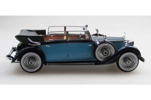 MERCEDES-BENZ 290 (W18) 1933 ДЛИННЫЙ КАБРИОЛЕТ С ОПУЩЕННЫМ ВЕРХОМ / МЕРСЕДЕС-БЕНЦ 290 W18 ЧЕРНЫЙ — фото 6