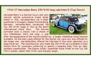 MERCEDES-BENZ 290 (W18) 1933 ДЛИННЫЙ КАБРИОЛЕТ С ОПУЩЕННЫМ ВЕРХОМ / МЕРСЕДЕС-БЕНЦ 290 W18 ЧЕРНЫЙ — фото 9
