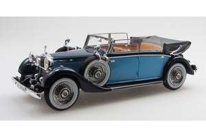 MERCEDES-BENZ 290 (W18) 1933 ДЛИННЫЙ КАБРИОЛЕТ С ОПУЩЕННЫМ ВЕРХОМ / МЕРСЕДЕС-БЕНЦ 290 W18 ЧЕРНЫЙ — фото 1