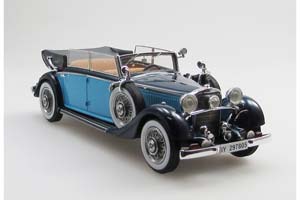 MERCEDES-BENZ 290 (W18) 1933 ДЛИННЫЙ КАБРИОЛЕТ С ОПУЩЕННЫМ ВЕРХОМ / МЕРСЕДЕС-БЕНЦ 290 W18 ЧЕРНЫЙ — фото 2