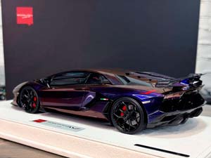 LAMBORGHINI AVENTADOR SVJ 2018 (LEIRION WHEEL) BLU HAL / ЛАМБОРГИНИ АВЕНТАДОР SVJ LEIRION КОЛЕСО BLU HAL (ЛИМИТ 44/80; 43/80) — фото 7