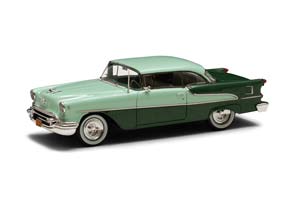 OLDSMOBILE - SUPER 88 HOLIDAY COUPE 1955 TWO TONE GREEN