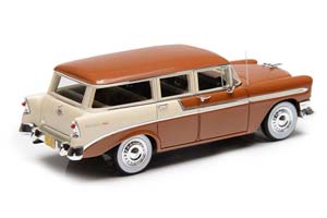 CHEVROLET BEL AIR BEAUVILLE WAGON 1956 BROWN/CREAM — фото 2