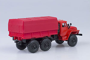 URALSKY TRUCK 4320 WITH RED TENTOM (USSR RUSSIAN TRUCK) | УРАЛЬСКИЙ ГРУЗОВИК 4320 С ТЕНТОМ КРАСНЫЙ ЭЛЕКОН — фото 3