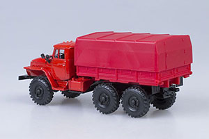 URALSKY TRUCK 4320 WITH RED TENTOM (USSR RUSSIAN TRUCK) | УРАЛЬСКИЙ ГРУЗОВИК 4320 С ТЕНТОМ КРАСНЫЙ ЭЛЕКОН — фото 4
