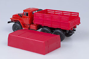 URALSKY TRUCK 4320 WITH RED TENTOM (USSR RUSSIAN TRUCK) | УРАЛЬСКИЙ ГРУЗОВИК 4320 С ТЕНТОМ КРАСНЫЙ ЭЛЕКОН — фото 5