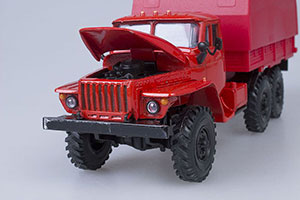 URALSKY TRUCK 4320 WITH RED TENTOM (USSR RUSSIAN TRUCK) | УРАЛЬСКИЙ ГРУЗОВИК 4320 С ТЕНТОМ КРАСНЫЙ ЭЛЕКОН — фото 6