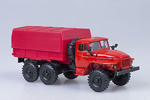 URALSKY TRUCK 4320 WITH RED TENTOM (USSR RUSSIAN TRUCK) | УРАЛЬСКИЙ ГРУЗОВИК 4320 С ТЕНТОМ КРАСНЫЙ ЭЛЕКОН — фото 2
