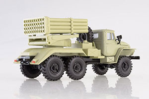 URALSKY TRUCK BM-21 GRAD (USSR RUSSIAN TRUCK) SAND BEIGE | УРАЛЬСКИЙ ГРУЗОВИК БМ-21 ГРАД ПЕСОЧНЫЙ ЭЛЕКОН — фото 4