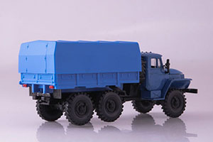 URALSKY TRUCK 4320 WITH TENTOM ALL BLUE (USSR RUSSIAN TRUCK) | УРАЛЬСКИЙ ГРУЗОВИК 4320 С ТЕНТОМ ВЕСЬ СИНИЙ ЭЛЕКОН — фото 3