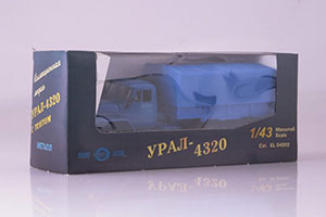 URALSKY TRUCK 4320 WITH TENTOM ALL BLUE (USSR RUSSIAN TRUCK) | УРАЛЬСКИЙ ГРУЗОВИК 4320 С ТЕНТОМ ВЕСЬ СИНИЙ ЭЛЕКОН — фото 7