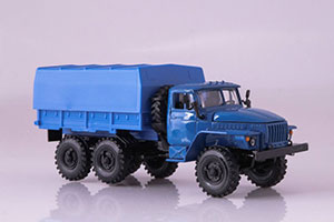 URALSKY TRUCK 4320 WITH TENTOM ALL BLUE (USSR RUSSIAN TRUCK) | УРАЛЬСКИЙ ГРУЗОВИК 4320 С ТЕНТОМ ВЕСЬ СИНИЙ ЭЛЕКОН — фото 2
