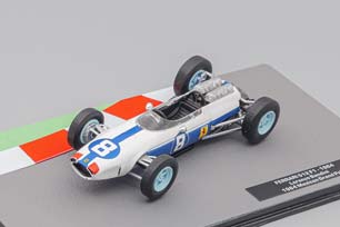 FERRARI F1 512 TEAM N.A.R.T. #8 MEXICO GP 1964 LORENZO BANDINI, WHITE BLUE