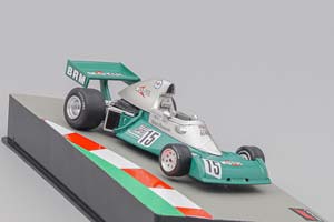 BRM F1 P201 N15 SEASON 1974 HENRI PESCAROLO, GREEN / SILVER — фото 3