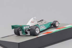 BRM F1 P201 N15 SEASON 1974 HENRI PESCAROLO, GREEN / SILVER — фото 2