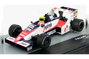 TOLEMAN F1 TG183B N 19 BRAZILIAN GP 1984 AYRTON SENNA, WHITE RED BLACK