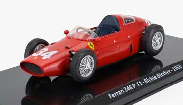 FERRARI F1 246P №34 RICHIE GINTHER SEASON 1960 - CON VETRINA - WITH SHOWCASE, RED