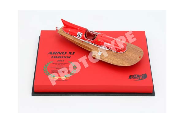 TIMOSSI FERRARI ARNO XI 1953 MOTORBOAT 1/43 SCALE NANDO DELL ORTO - LEATHER BASE / ФЕРРАРИ ТИМОССИ АРНО КСИ 1953 МОТОРБОАТ 1 43 НАНДО ДЕЛЛ 1:43