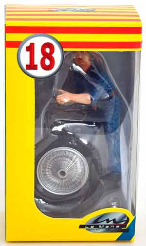 FIGURINE GEORGES BUGATTI MECHANIC 1930 BLUE — фото 2