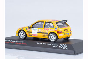 CITROEN SAXO KIT CAR SEBASTIEN LOEB DANIEL ELENA DES VINS MACON 1999 YELLOW — фото 4