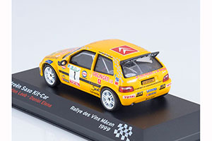 CITROEN SAXO KIT CAR SEBASTIEN LOEB DANIEL ELENA DES VINS MACON 1999 YELLOW — фото 7