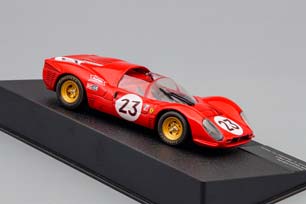FERRARI 330 P4 24H DAYTONA 1967 DRIVERS: L.BANDINI / C. AMON #23, FERRARI RACING COLLECTION 2, RED — фото 3