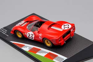 FERRARI 330 P4 24H DAYTONA 1967 DRIVERS: L.BANDINI / C. AMON #23, FERRARI RACING COLLECTION 2, RED — фото 4