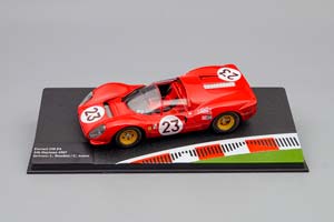 FERRARI 330 P4 24H DAYTONA 1967 DRIVERS: L.BANDINI / C. AMON #23, FERRARI RACING COLLECTION 2, RED — фото 5