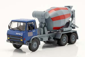 BERLIET GRH 230 CEMENT MIXER YEAR 1976 BLUE / GREY / БЕРЛИЕ ГРХ 230 БЕТОНОМЕШАЛКА СИНИЙ СЕРЫЙ