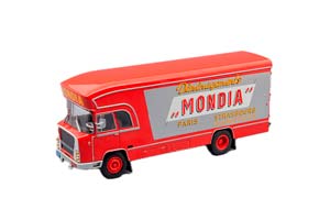 BERLIET GBK 6 TRANSPORT MONDIA CARROSSERIE PELPEL, RED