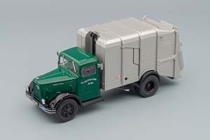 BERLIET GDR 7 W À BENNE SOVEL, GREEN / SILVER