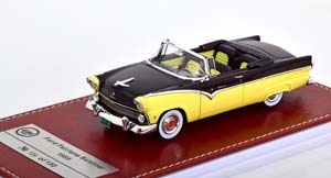 FORD FAIRLANE SUNLINER CONVERTIBLE 1955 LIGHTYELLOW BLACK