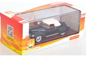 CADILLAC SERIES 62 CONVERTIBLE COUPE 1941 DARK BLUE METALLIC/WHITE ( LIMITED EDITION 80 PCS) / КАДИЛЛАК СЕРИЯ 62 СИНИЙ — фото 3