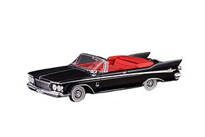 CHRYSLER IMPERIAL CROWN CONVERTIBLE (OPEN) 1961 BLACK 