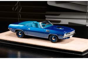 PLYMOUTH HEMI CUDA CONVERTIBLE (ОТКРЫТЫЙ) 1971 TURE BLUE METALLIC — фото 3