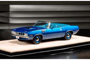 PLYMOUTH HEMI CUDA CONVERTIBLE (ОТКРЫТЫЙ) 1971 TURE BLUE METALLIC — фото 5
