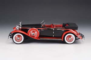 ROLLS-ROYCE PHANTOM II BREWSTER NEWMARKET PERMANENT SPORT SEDAN OPEN ROOF 1932 RED/BLACK — фото 4