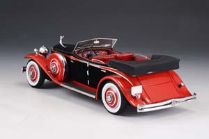 ROLLS-ROYCE PHANTOM II BREWSTER NEWMARKET PERMANENT SPORT SEDAN OPEN ROOF 1932 RED/BLACK — фото 2
