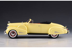 CADILLAC V16 CONVERTIBLE COUPE (OPEN) 1938 YELLOW — фото 3
