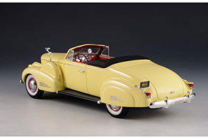 CADILLAC V16 CONVERTIBLE COUPE (OPEN) 1938 YELLOW — фото 2