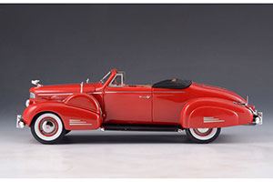 CADILLAC V16 CONVERTIBLE COUPE (OPEN) 1938 RED — фото 3