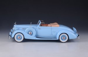 PACKARD TWELVE MODEL 1407 BOHMAN & SCHWARTZ CONVERTIBLE COUPE 1936 BLUE — фото 5