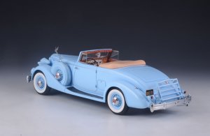 PACKARD TWELVE MODEL 1407 BOHMAN & SCHWARTZ CONVERTIBLE COUPE 1936 BLUE — фото 6