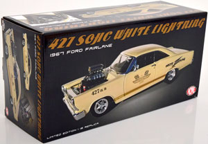 FORD FAIRLANE 427 SOHC WHITE LIGHTNING 1967 CREME-WHITE — фото 5