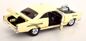 FORD FAIRLANE 427 SOHC WHITE LIGHTNING 1967 CREME-WHITE — фото 4