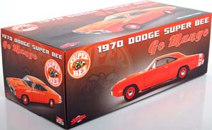 DODGE CORONET SUPER BEE GO MANGO 1970 ORANGE WHITE — фото 5