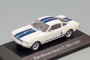 FORD MUSTANG SHELBY GT 350H 1965, WHITE / BLUE